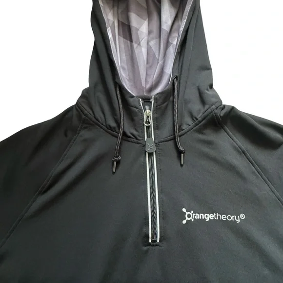 OrangeTheory Hoodie | Unisex | Medium | Black 1/4 Zip Pullover | Like New - Picture 4 of 13